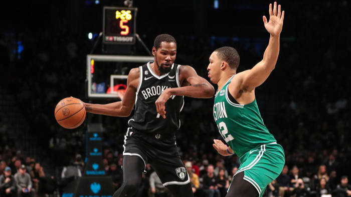 Kevin Durant and Grant Williams